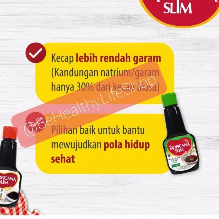 

Trend - Kecap Manis / Kecap Asin Tropicana Slim 200 ml exp Agst 2023 ✓