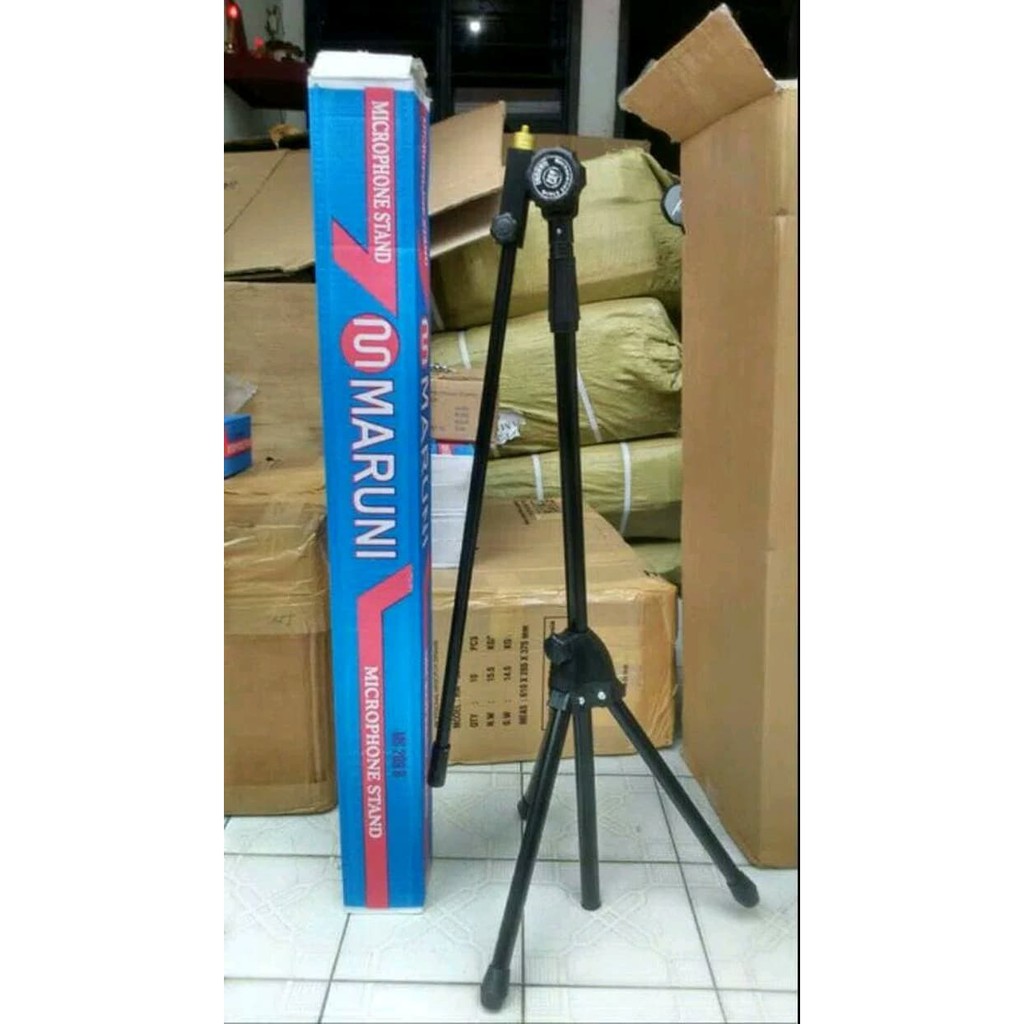 STAND MIC/ TIANG MIC MARUNI PANJANG GRATIS HOLDER JEPIT MIC