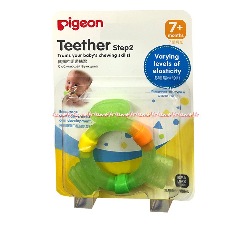 Pigeon Teeth Baby Step 2 Mouth Skills Alat Gigit Untuk Gigi Gatal Bayi 7+Month