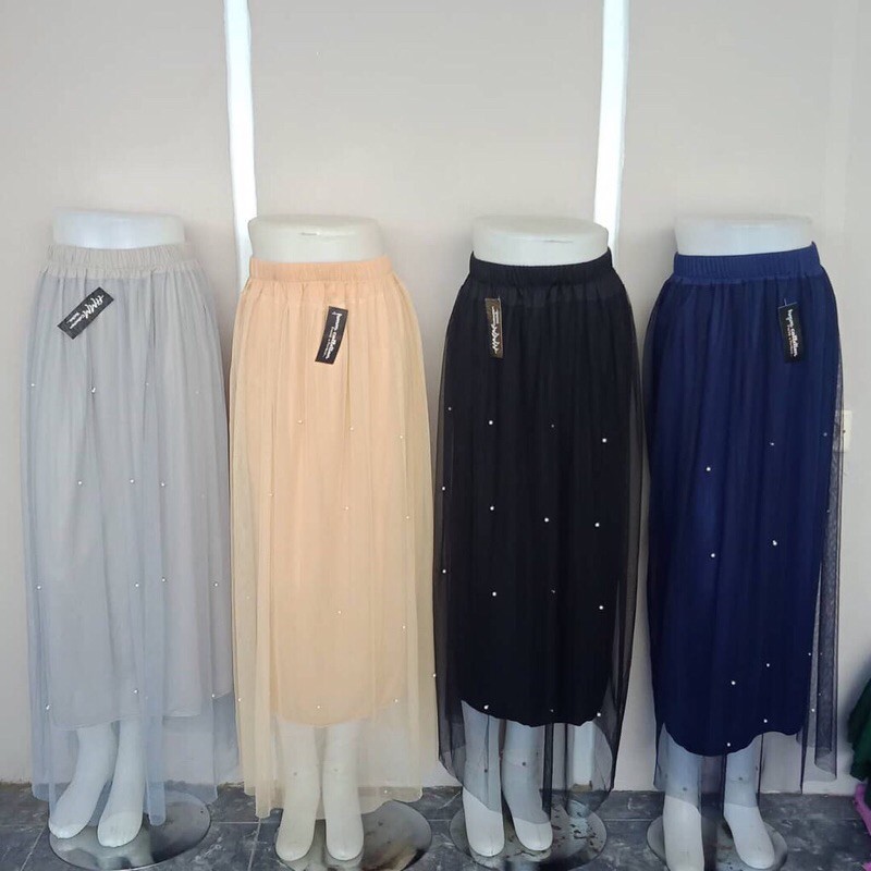 ( BISA COD ) ROK TUTU MUTIARA PREMIUM / TUTU PEARL MAXI SKIRT PREMIUM