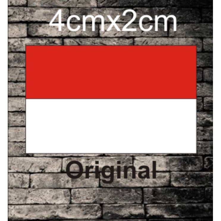 sticker cutting stiker bendera merah putih(isi 2pcs +bonus 1pcs)