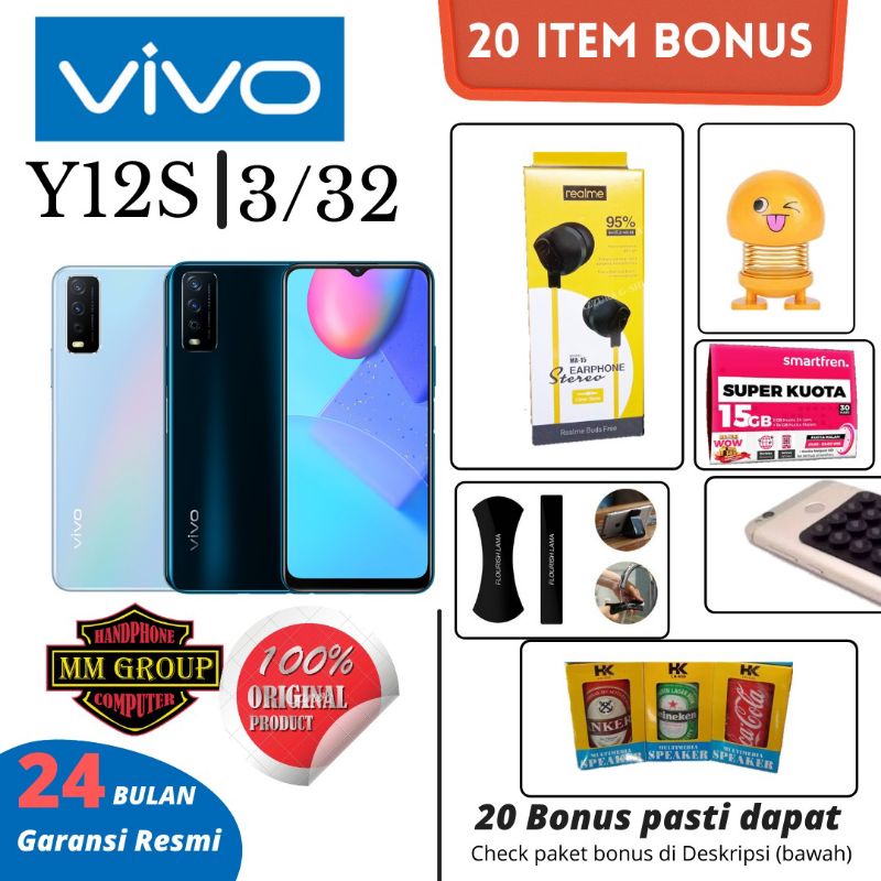 HP VIVO Y12S RAM 3/32GB GARANSI RESMI VIVO INDONESIA