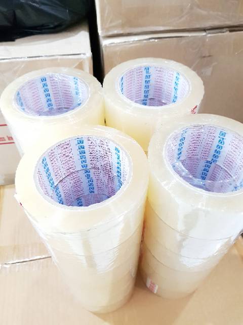 Lakban Bening  45MM  x 100 yard  / 35 MM X 100 YARD   Full / Lakban Packing Unibell s1