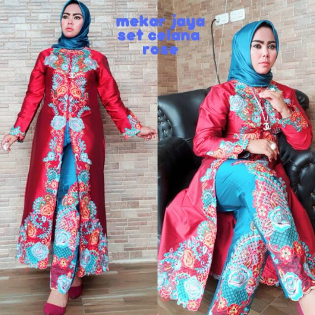 New  Set Kebaya Rose Original Mekar Jaya