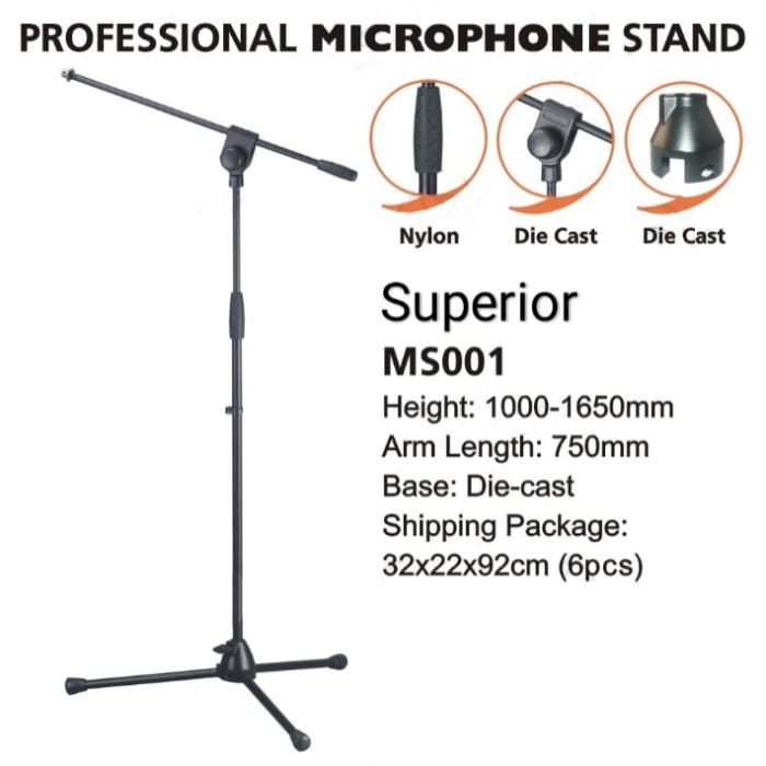 Jual Stand Mic Kaki Tiga Stand Mic Kaki 3 Stand Mic Superior Ms001 Superior Ms001 Ms 001 3532