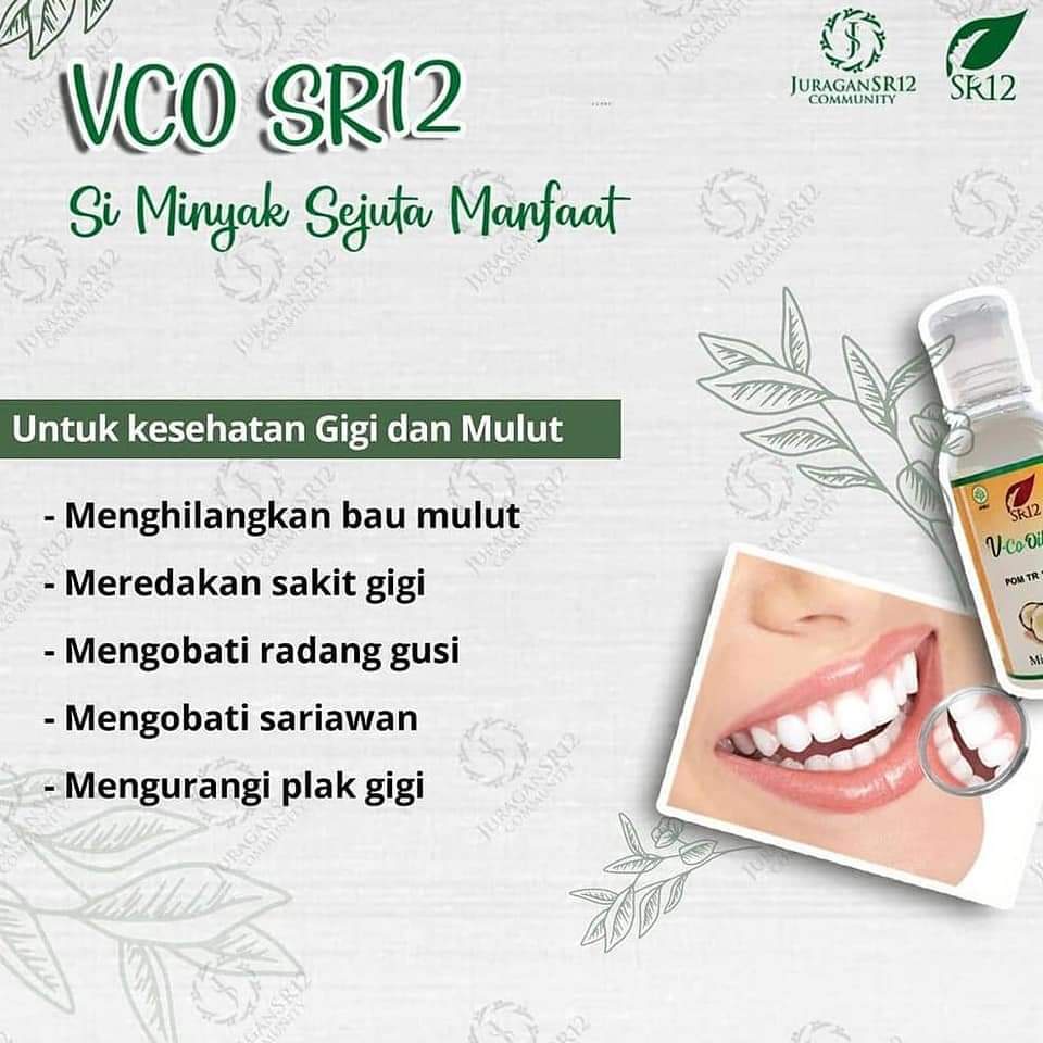 VCO Oil SR12 Obat Sariawan - Obat Sakit Gigi dan Bau Mulut