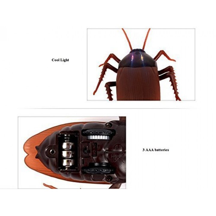 Prank Toys Giant Roach Remote Control Cocroach - Mainan Kecoa