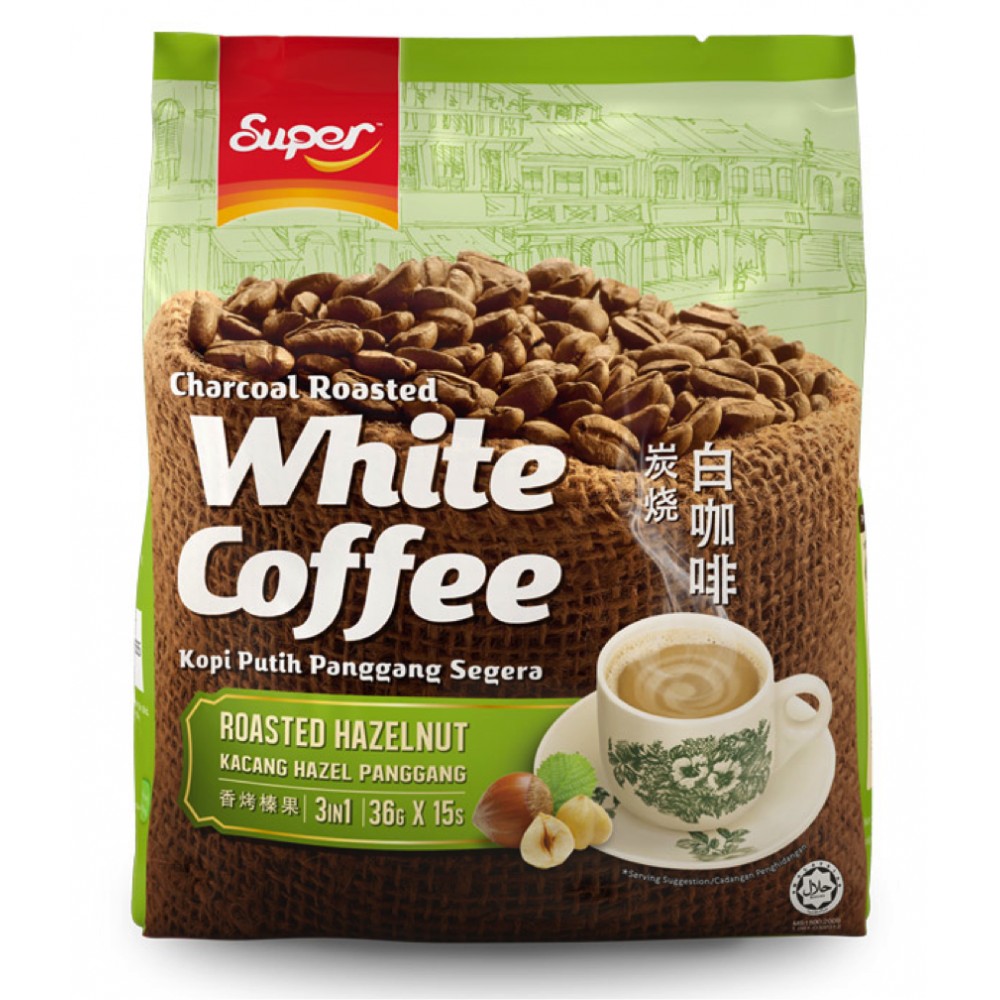 

Super White Coffee Roasted hazelnut / classic / brown sugar 3 in 1 36gr x 15scht