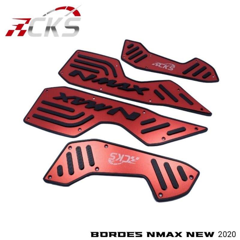 BORDES NMAX KARPET PIJAKAN KAKI NMAX NEW 2020-2021 CNC ORIGINAL MERK CR7 SWKT