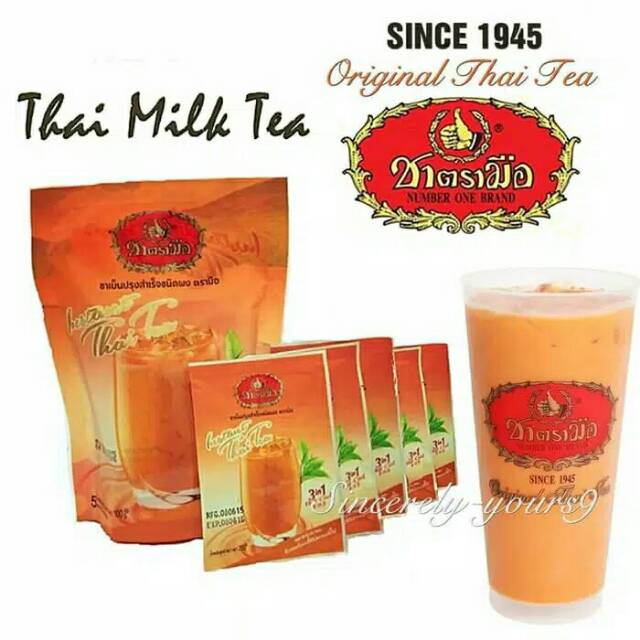 

Chatramue Instan Thai Tea 3in1 Hot & Cold / Number One Teh Tarik 3in1