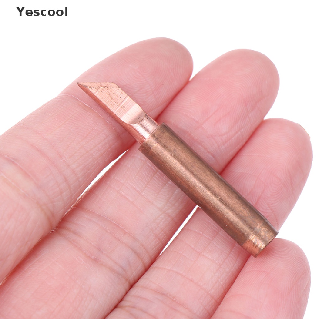 Yescool 10pcs / lot Ujung solder Besi Tembaga Diamagnetik 900m-t-k