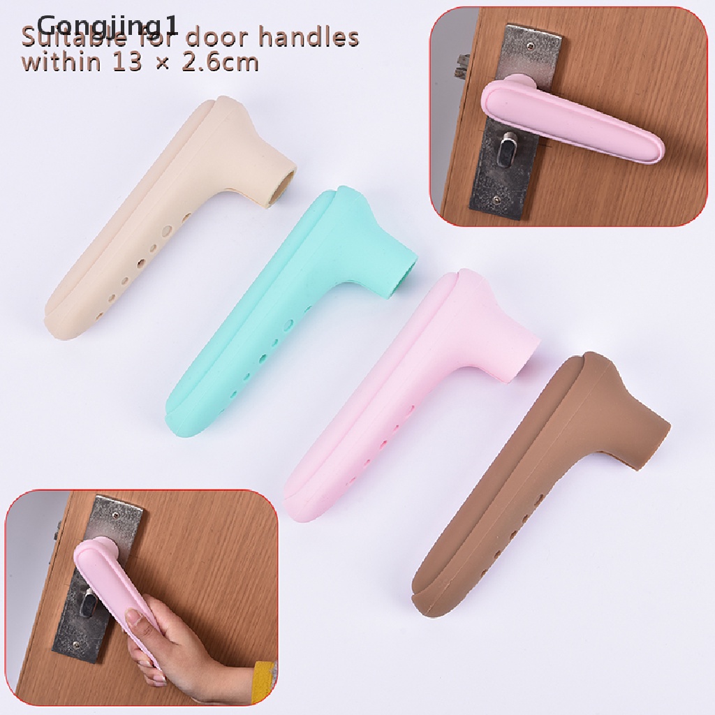 Gongjing1 Cover Pelindung Kenop Pintu Bahan Silikon Untuk Keamanan Anak