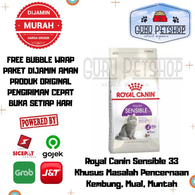 Royal Canin Sensible 33 2kg Freshpack Makanan kucing