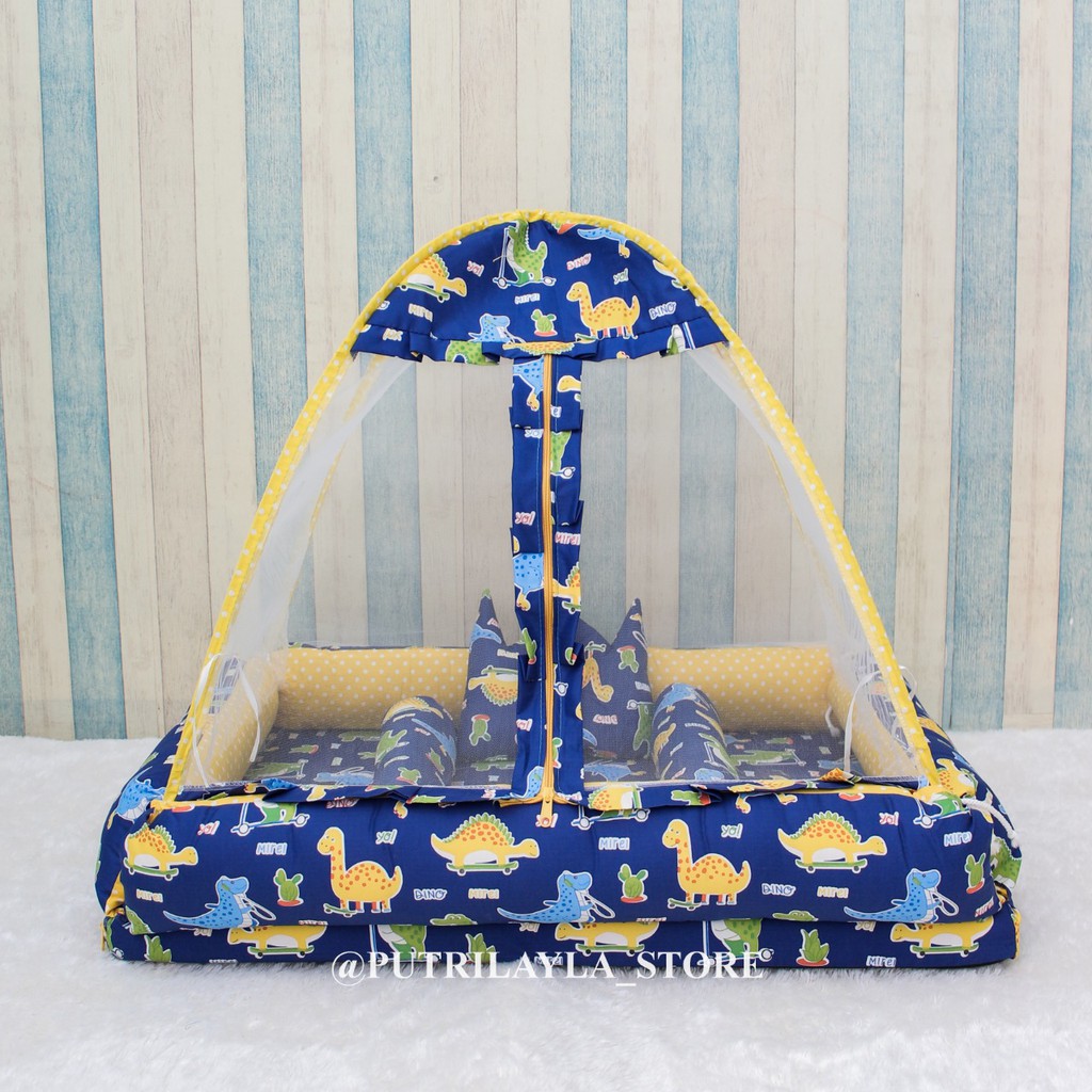 kasur bayi kelambu  TENDA JUMBO uk90x60x15cm