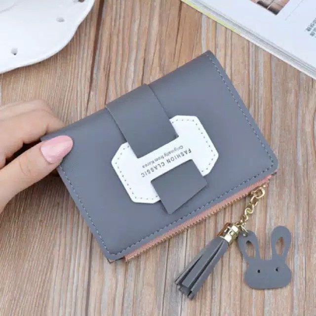 Charyatink - Dompet Lipat Mini Simple Tercantik Fashion Korea Elegant Masa Kini