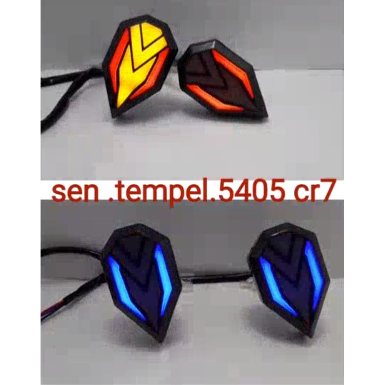 Sen tempel fairing LED IRON MAN ninja vixion r15 R25 cb150 cbr