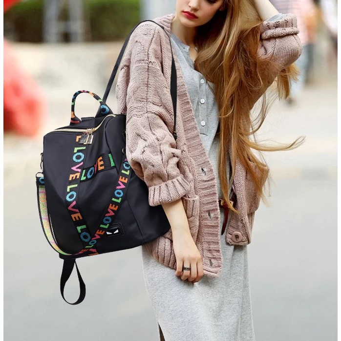 JX 824 - Tas Ransel Wanita Stylish Kekinian Import