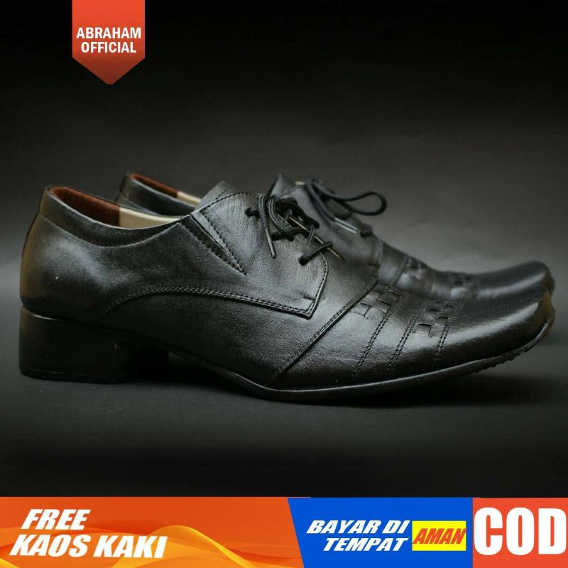 SMX Sepatu Formal Pria Sepatu Pantofel Pria Kulit Asli Sepatu Pria Casual Sepatu Kasual Cowok / Cowo Oxford Kerja Kantor Kuliah Kondangan Gaya Keren Kekinian Original Murah Terlaris