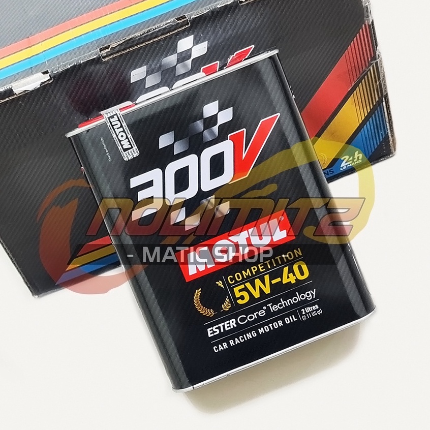 Motul 300V Competition 5W-40 Ester Core 2L Oli Mobil Racing