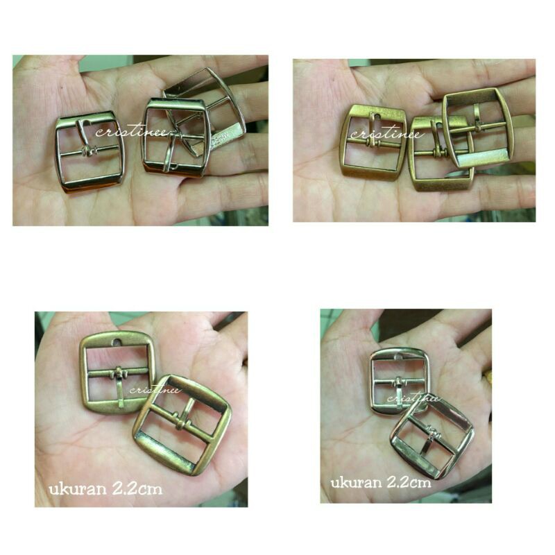 12pcs Ring tusuk/gesper tali ukuran 2.2cm