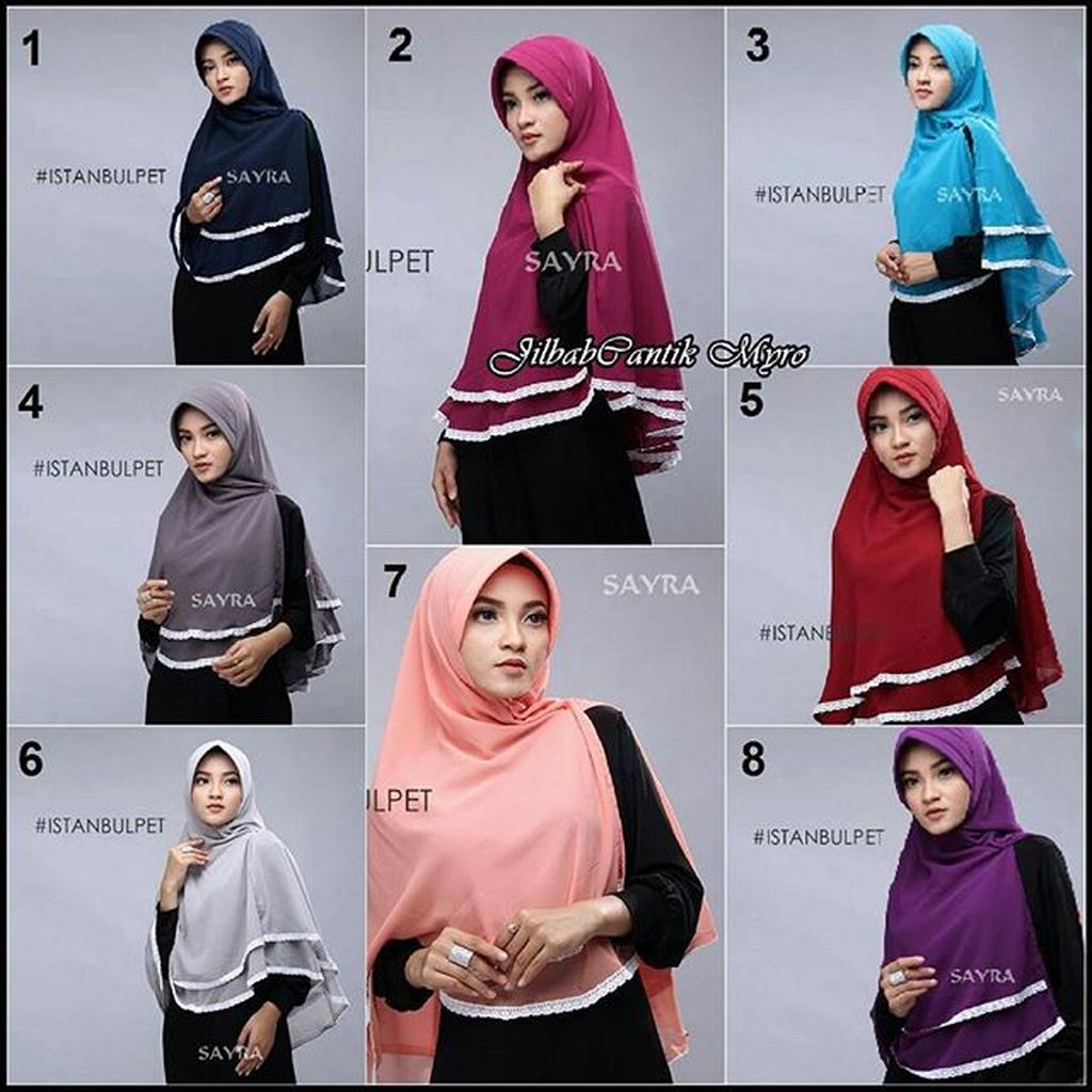 Jilbab Khimar Istanbulpet original By Sayra Hijab