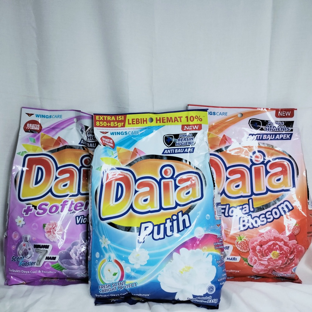 DETERGEN DAIA SABUN CUCI BAJU HARUM & BERSIH ANTI BAU APEK 850 gr+85 gr