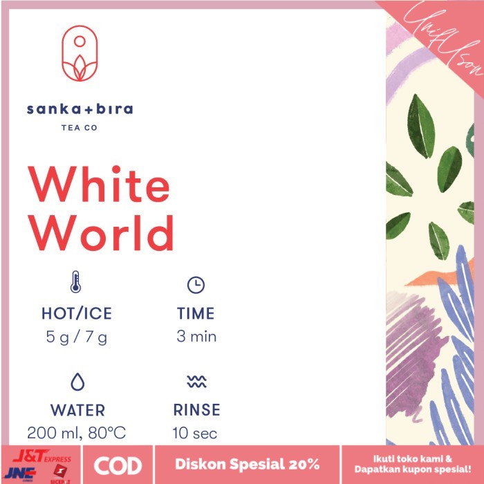 

⭐COD⭐ Sanka+Bira White World (White Tea Blend) - Loving The Earth Series