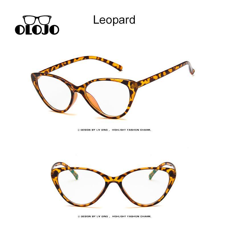 COD kacamata cat eye kacamata photocromic Korean leopard print mengubah warna pelindung anti radiasi photochromic oval gaya bingkai kacamata potocromic leopard print cat eye ol2