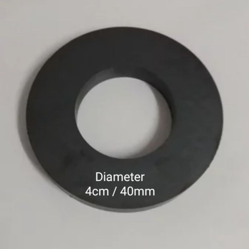 Magnet/Besi berani FERRITE model bulat magnet 4cm 40mm
