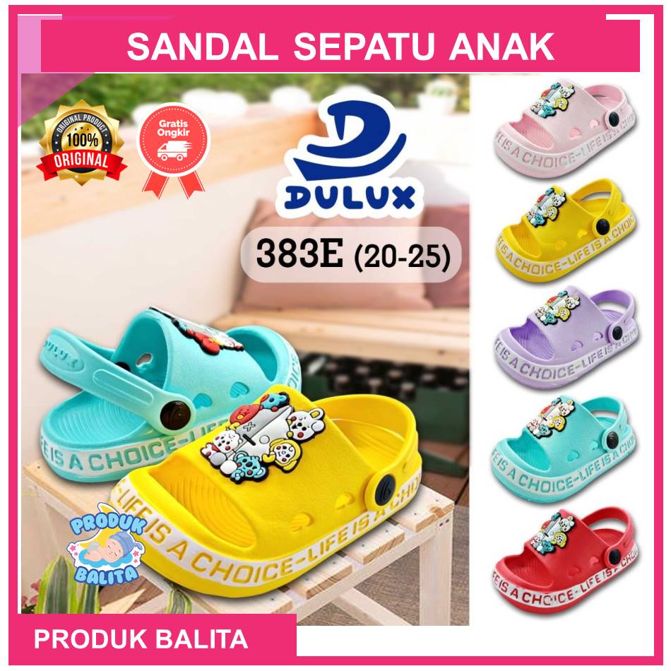 Sandal Selop Anak Laki-laki Perempuan Terbaru Tali Belakang Merek Dulux Terlaris