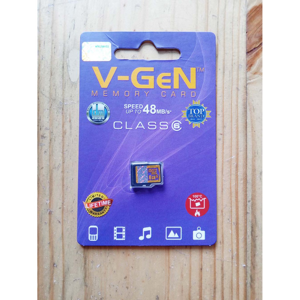 Memory Card V-Gen 8GB Class 6 Memory Card Micro V-Gen 8GB Original V-Gen Class 6