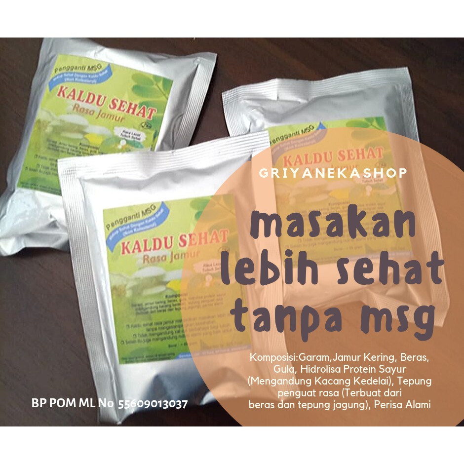 

Bumbu Tabur Penyedap Masakan Tanpa MSG Ekstrak Jamur Alami