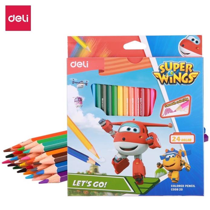 

Deli Pensil Warna Kayu 24 warna / box (campuran) EC00820