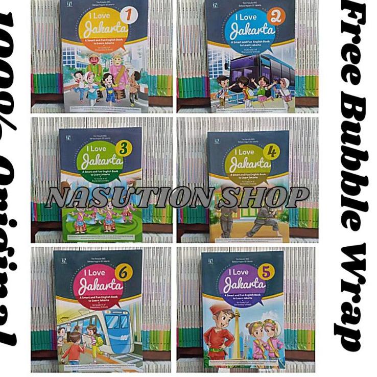 Best - Buku I Love Jakarta Kelas 1,2,3,4,5,6 SD Tiga Serangkai Original - Bahasa Inggris