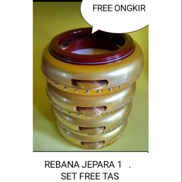 Rebana jepara 1 set banjari habib syech FREE ONGKIR