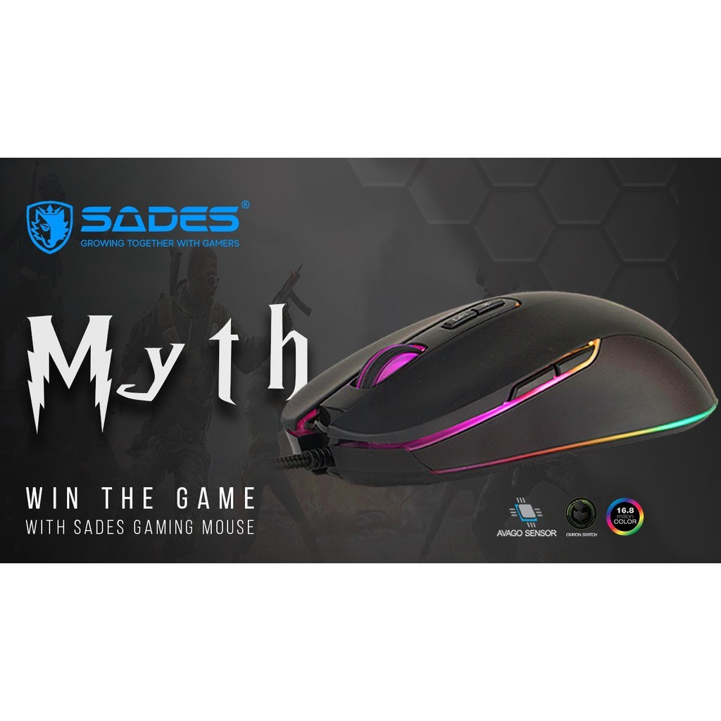 Sades Mouse Gaming RGB - Myth