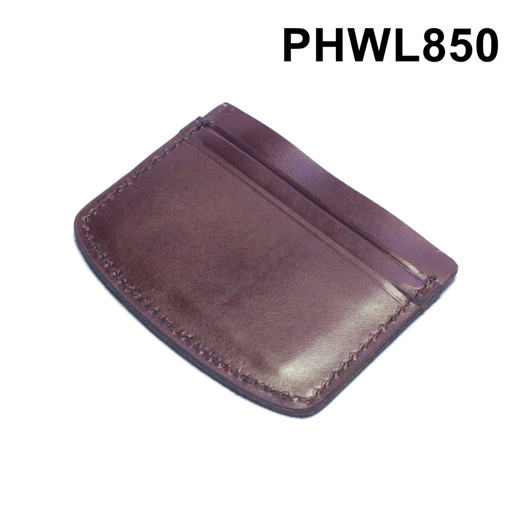 dompet kartu kulit asli card wallet - slim wallet warna coklat PHWL850