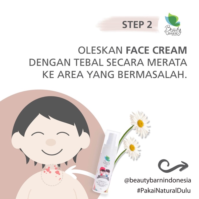 Beauty Barn Kids Hydrating Face Cream ORGANIC / Perawatan Wajah Bayi Anak &amp; Dewasa