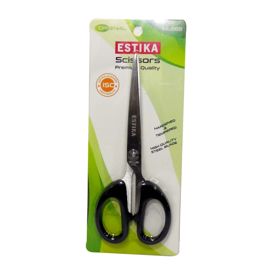 

Gunting Stainless Steel Gagang Hitam Tanggung Sedang 6,5 inch 16cm (TA-265)