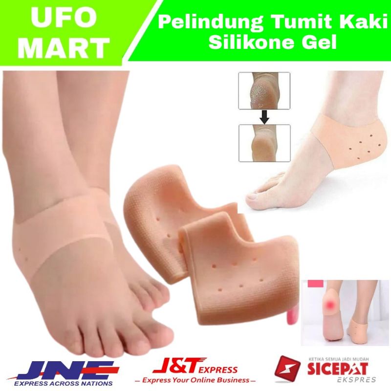 Silikon Gel Alas Kaki pelindung tumit kaki Anti Lecet Pecah Nyeri perawatan kaki untuk mulus