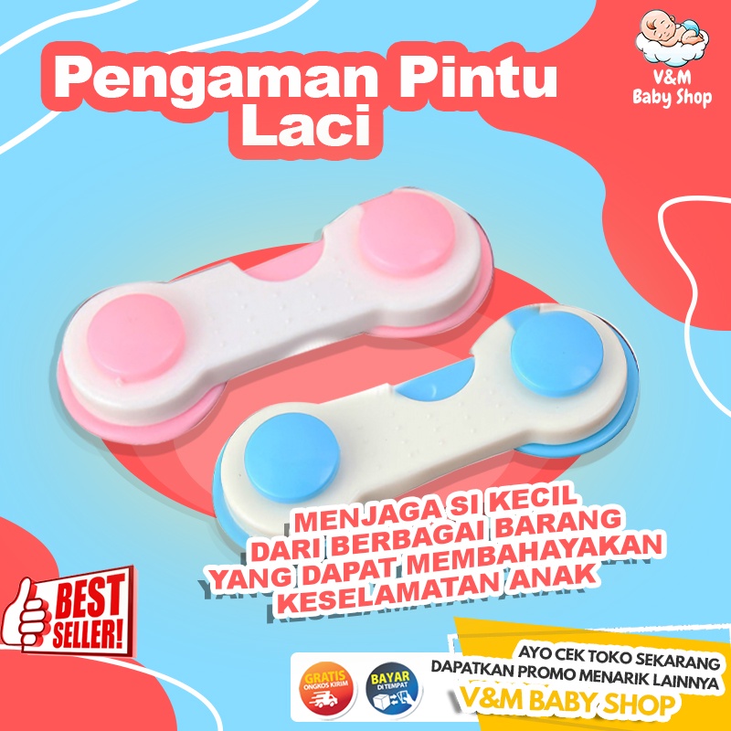 VnM047 | Pengaman Pintu Laci / Lemari Perabotan Multifungsi / Multifunction Baby Safety Lock