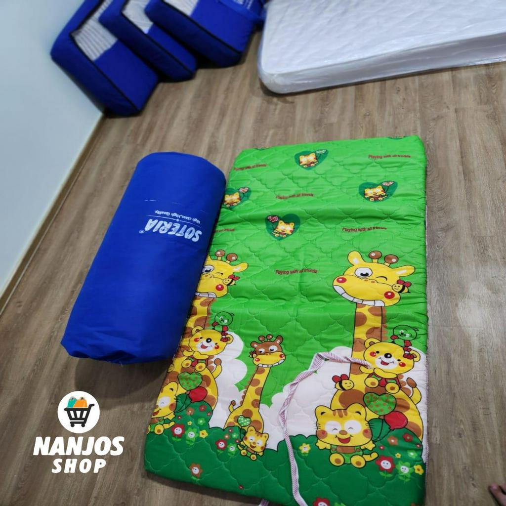 Kasur Lipat Gulung Busa Super Anti Kempes / Travel Bed + Free Tas Kasur Gulung Lantai / Roll Bed Mudah Dibawa / Kasur Gulung Minimalist Flexible Solusi Tidur Ideal 100% Nyaman 100x190 SOTERIA