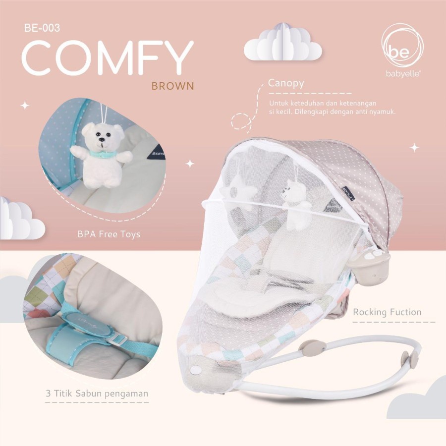 Babyelle Baby Rocker Comfy BE-003 Ayunan Manual Kuris Goyang