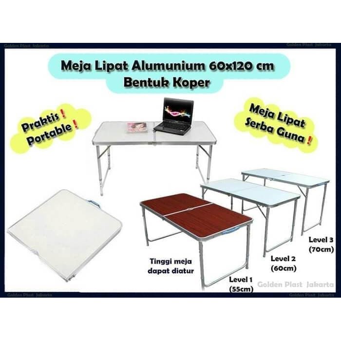 Meja Lipat Portable  Meja Lipat Koper  Meja Lipat Serbaguna  Meja