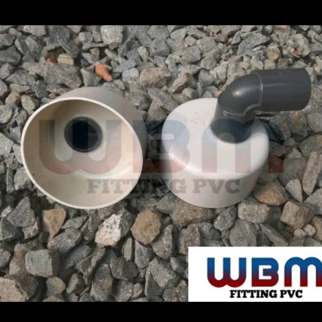 Dop hidroponik 3 ke setengah tutup pipa hidroponik