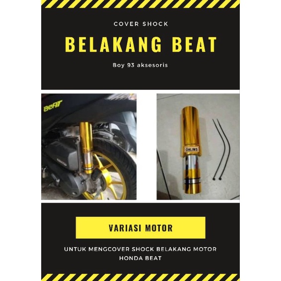 COVER SHOCK BELAKANG MOTOR BEAT TERMURAH PELINDUNG SHOCK BELAKANG
