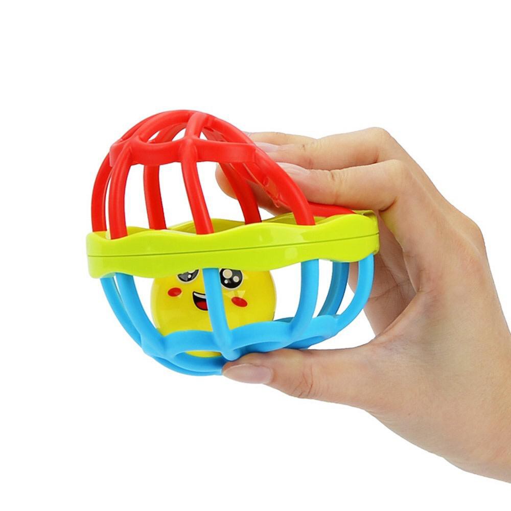 MAINAN BAYI / BOLA PUTAR RATTLE TEETHER DENGAN SUARA KERINCINGAN MAINAN ANAK BAHAN KARET LEMBUT