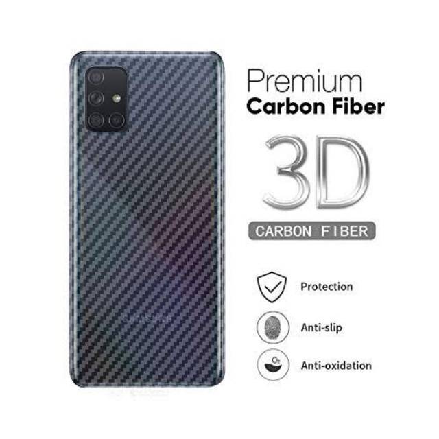 GARSKIN CARBON 3D SAMSUNG A01 core/A71/A51/A70/A50/A50S/A30/A30S/A20/A20S/A10/A10S/M20/M30S/note 9 8