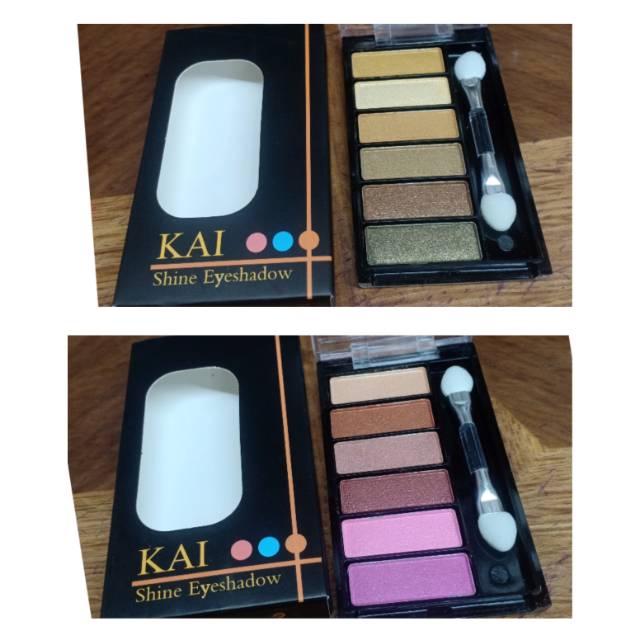 EYESHADOW KAI SHINE NO E600  EYESHADOW 6 WARNA 2 SERI