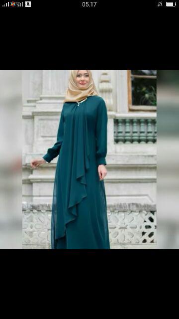 Pola Gamis 2 Layer - Jilbab Satin